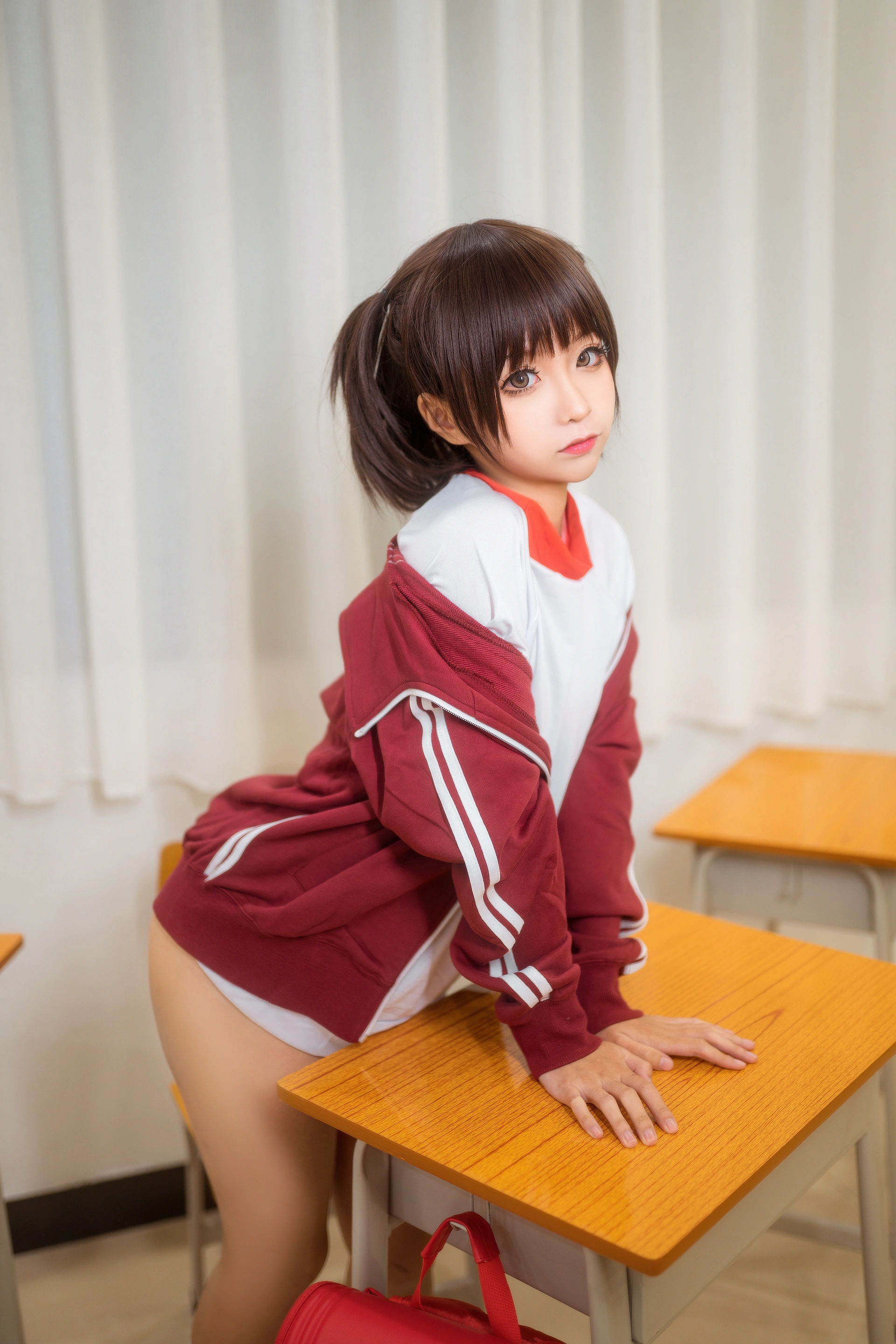 蠢沫沫 - NO.037 体操服红 1