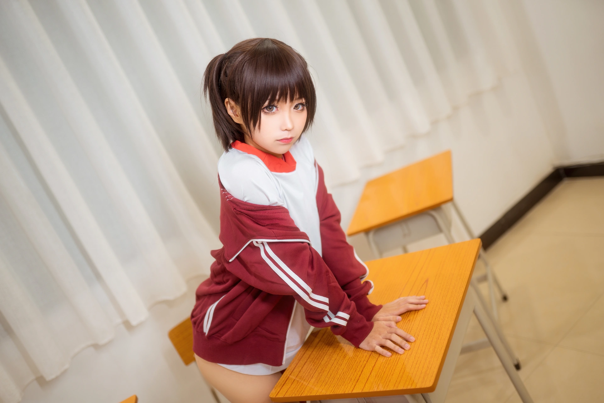 蠢沫沫 - NO.037 体操服红 2