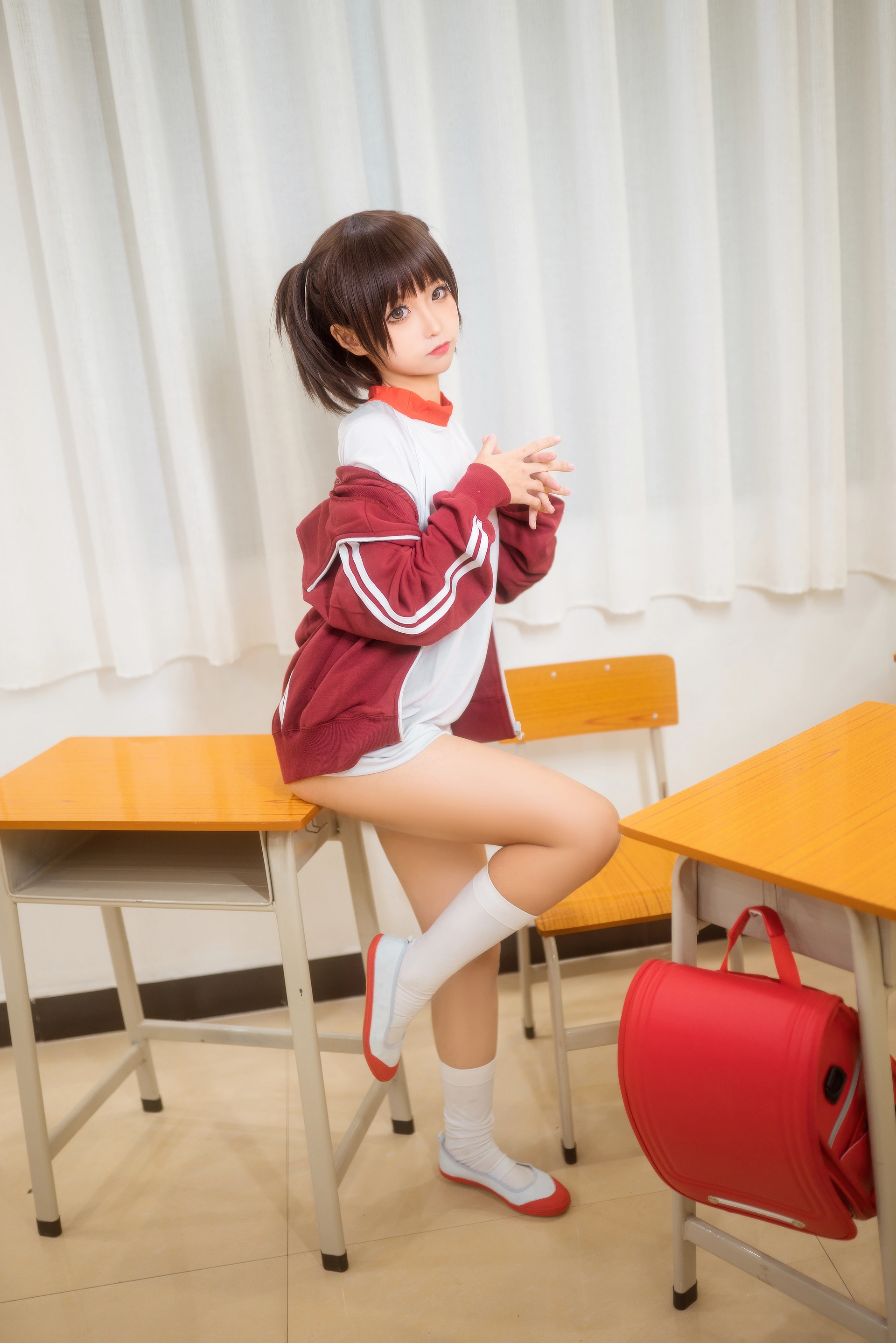 蠢沫沫 - NO.037 体操服红 3